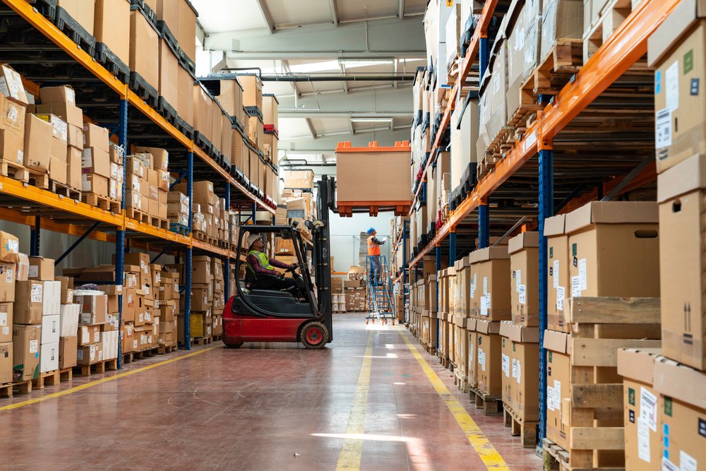 warehouse forklift worker